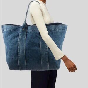 Clare V DENIM TROP Giant Tote